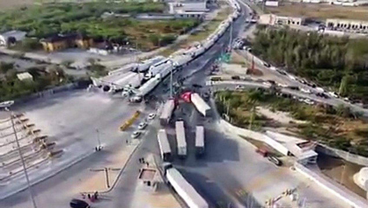 Bloqueo en Puente Internacional de Pharr