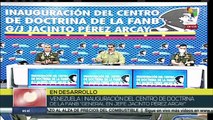 Presidente Nicolás Maduro inaugura Centro de la FANB 