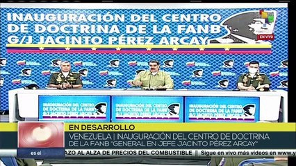 Presidente Nicolás Maduro inaugura Centro de la FANB "General en Jefe Jacinto Pérez Arcay"