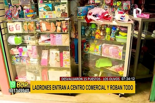 Los Olivos: Más de 15 locales de centro comercial son asaltados en tan solo una noche