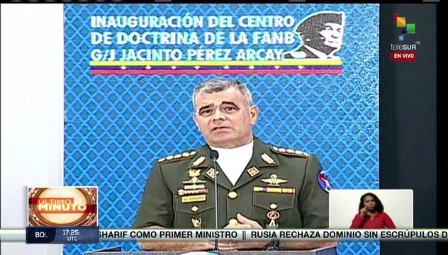 Venezuela: Ministro del Poder Popular para la defensa inaugura Centro de formación para las FANB