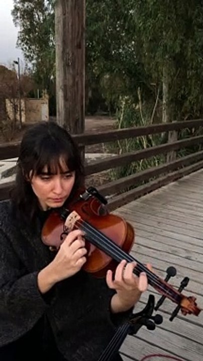 Cellist Joined By a Duck