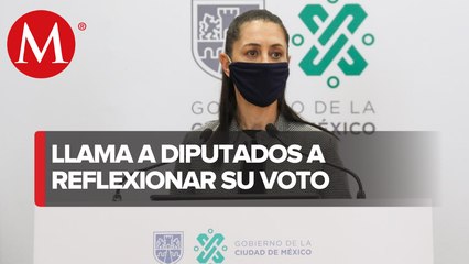 Sheinbaum llama a legisladores a aprobar reforma eléctrica; "que se haga un voto razonado"