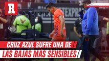 Se encienden las alarmas en Cruz Azul por lesión de Charly Rodriguez