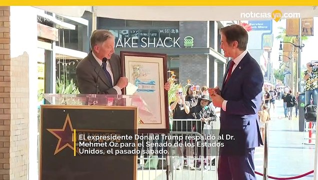 Trump respalda al Dr. Mehmet Oz en la carrera por el Senado de Pensilvania.