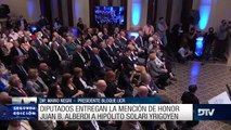 Diputados reconoció a Hipólito Solari Yrigoyen con la mención de honor 