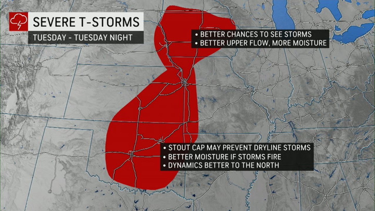Tracking the threat for both severe storms and wildfires across the Plains