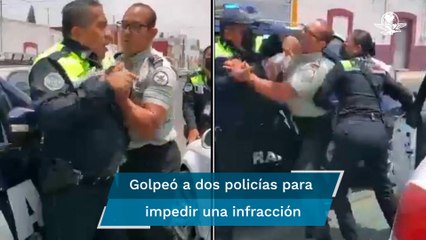 "Te voy a reventar...": elemento de la Guardia Nacional agrede a policías en Puebla