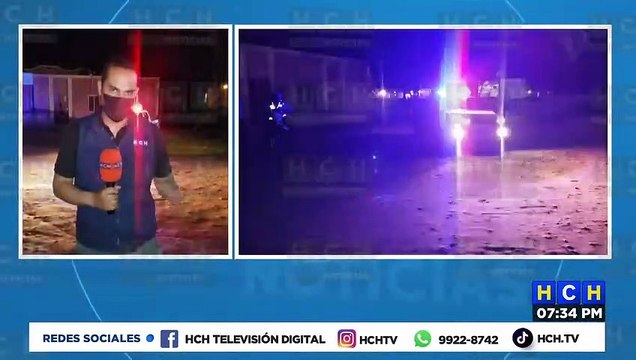 Una persona lesionada en una colisión entre camioneta y motocicleta en barrio de Catacamas, Olancho