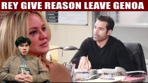 Rey gives reason to leave Genoa, Sharon begs for forgiveness The Young And The R