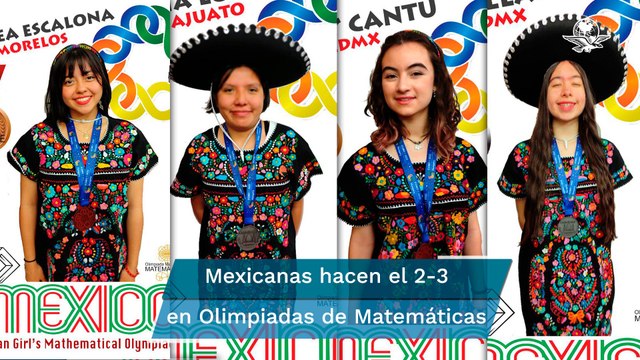 Mexicanas obtienen plata y bronce en la Olimpiada Matemática Europea 2022