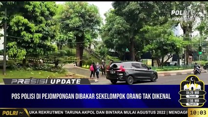 PRESISI UPDATE 10.00 WIB :  Pos Polisi Pejompongan Dibakar Sekelompok Orang Tak Dikenal