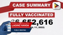 Kabuuang bilang ng mga fully vaccinated kontra COVID-19, umabot na sa 66,652,616