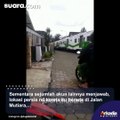 Aneh tapi Nyata! Kereta Api Lewat Persis di Depan Pagar Rumah-rumah Warga