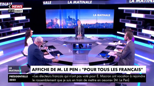 Découvrez la nouvelle affiche de campagne très présidentielle de Marine Le Pen qui fait disparaître son nom et son prénom et sans aucun logo de parti