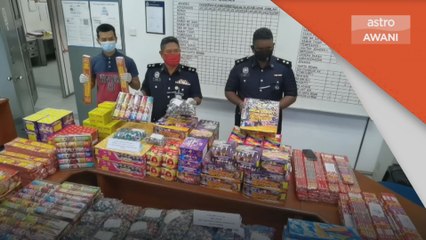 Mercun | Polis rampas pelbagai mercun bernilai RM10,000