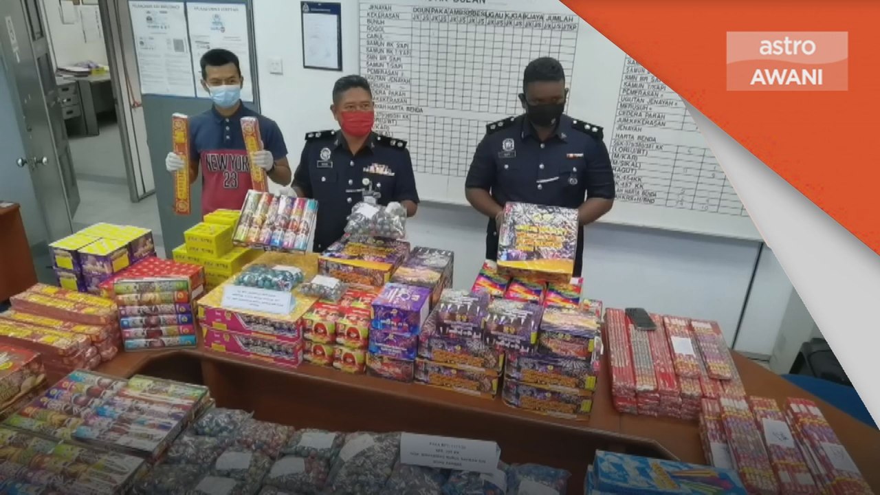 Mercun | Polis rampas pelbagai mercun bernilai RM10,000