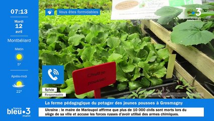 12/04/2022 - Le 6/9 de France Bleu Belfort Montbéliard en vidéo