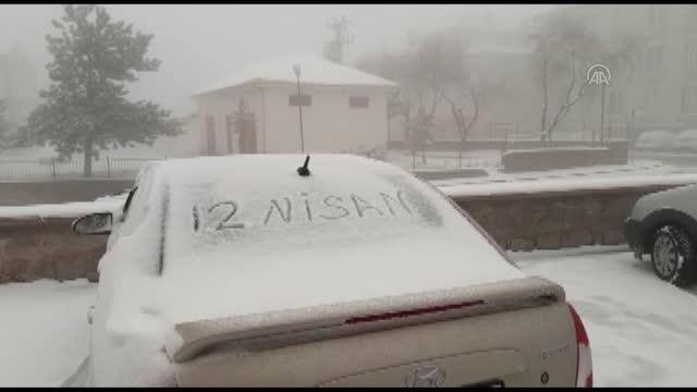 Aksaray'ın yüksek kesimlerine kar yağdı