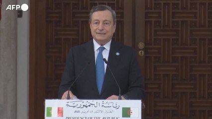 Intesa sul gas algerino. Draghi: "Ci sganceremo da Mosca"