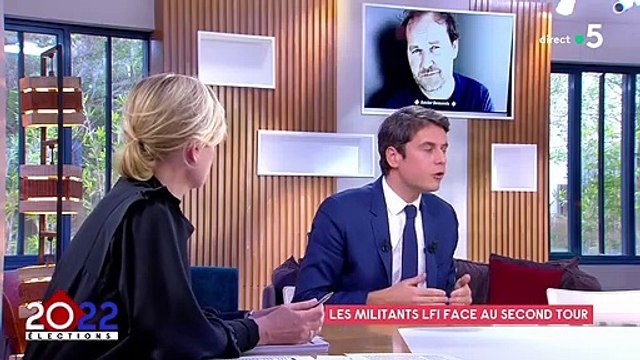 Le porte-parole du gouvernement Gabriel Attal réagit au geste du réalisateur Xavier Beauvois qui a brûlé sa carte d'électeur : C'est révoltant ! - VIDEO