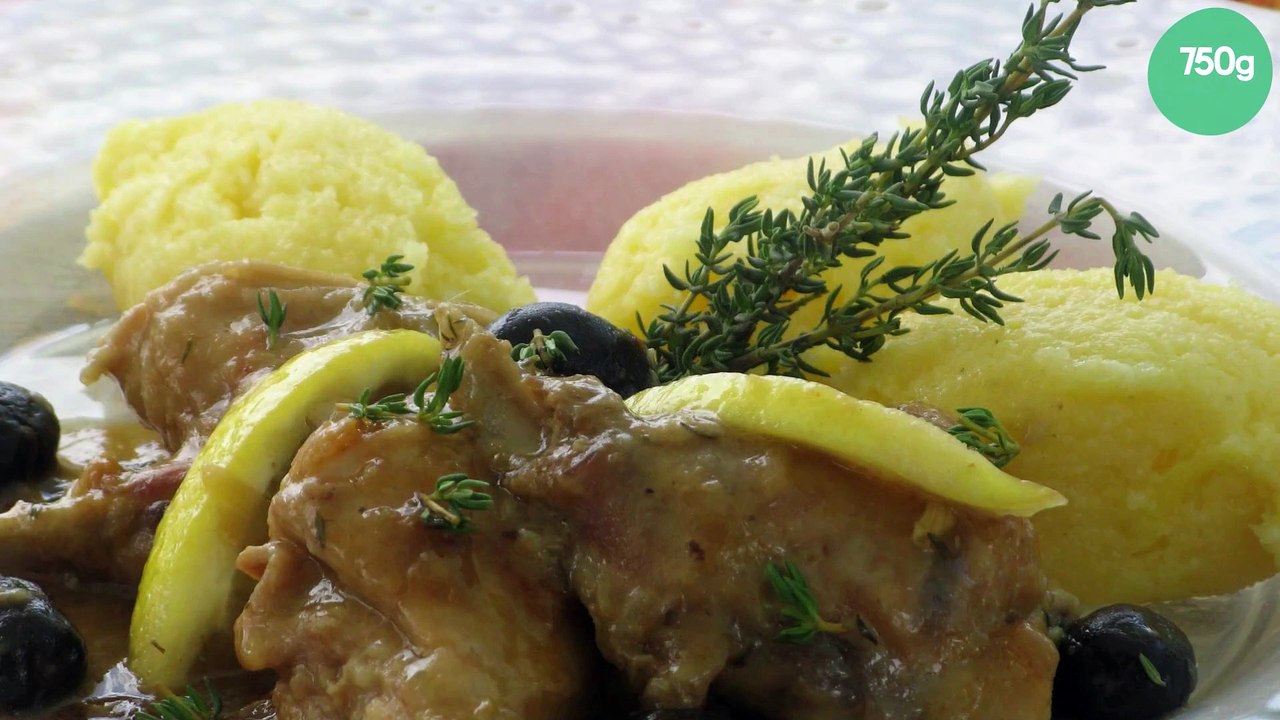 Lapin au citron et olives niçoises