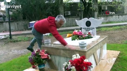 Mahra Melin Pınar'ın mezarına arkadaşlarından duygulandıran mektup