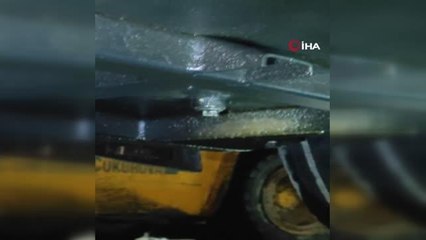 Gürbulak'ta yolcu otobüsünün yakıt deposunda 345 kilo uyuşturucu ele geçirildi