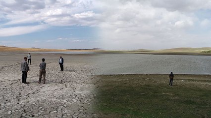 Geçen yaz tamamen kuruyan Acı Göl'den iyi haber