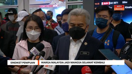 Sindiket Penipuan |  Warga Malaysia jadi mangsa selamat kembali