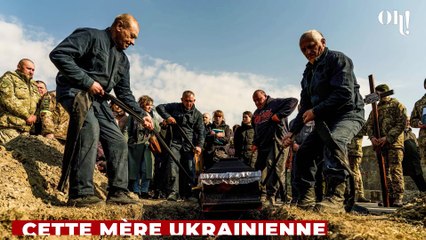 "Je veux le voir" : une mère Ukrainienne effondrée à la découverte du corps de son fils, des images insoutenables