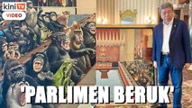 Sultan Selangor beli lukisan Parlimen dipenuhi monyet, beruk dan katak