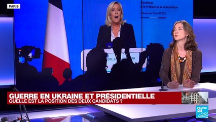 Présidentielle 2022 et guerre en Ukraine : quelle position des deux candidats ?