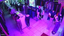 Câmeras de segurança flagram ação criminosa em loja de roupas no Centro