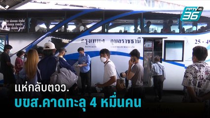 บขส.คาด ปชช.เดินทางออกต่างจังหวัดทะลุ 4 หมื่นคน  |เข้มข่าวเย็น