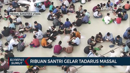 Ribuan Santri Gelar Tadarus Massal di Ponpes Ar Raudhatul Hasanah Medan