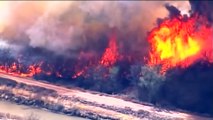 شاهد: رياح تأجج حرائق الغابات في ولاية نيو مكسيكو