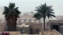عاصفة رملية تضرب بغداد
