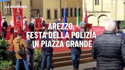 Arezzo, festa della Polizia in piazza Grande