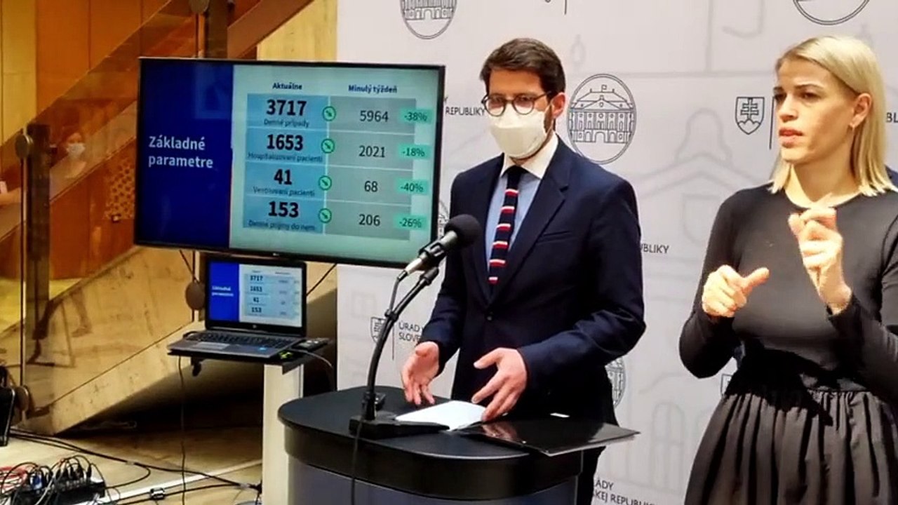 ZÁZNAM: V.Lengvarský: Situácia s ochorením COVID-19 sa na Slovensku kontinuálne zlepšuje