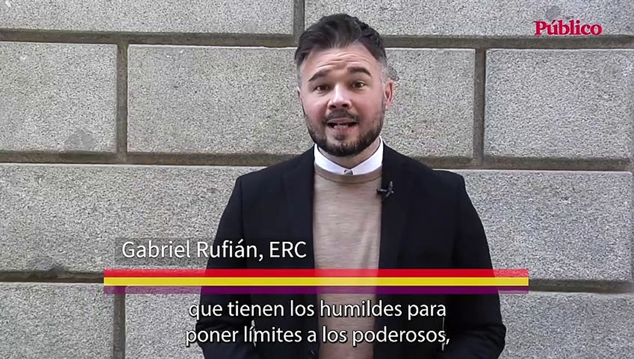 Gabriel Rufián “El republicanismo dice algo tan hermoso y que puede llegar a entender tanta gente como que nadie es más que nadie. He aquí su grandeza”