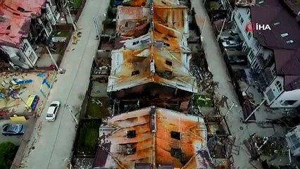 Rus askerlerinin çekildiği şehirden kahreden görüntü