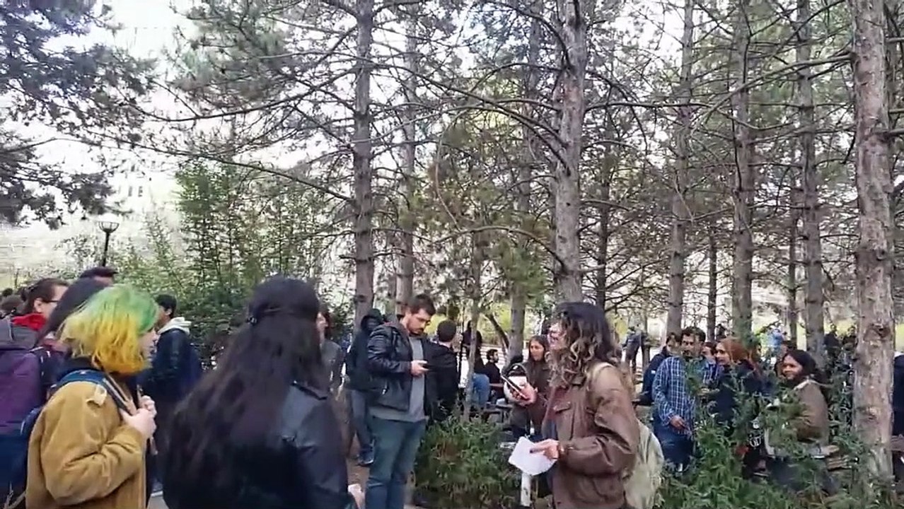 ODTÜ'de öğrenciler Babacan'ı protesto etti