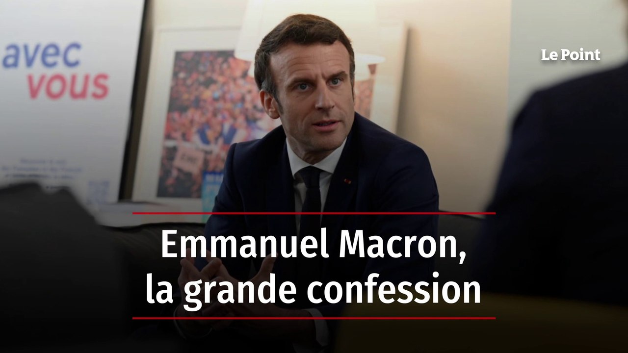 Emmanuel Macron, la grande confession