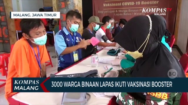 3.000 Warga Binaan Lapas Lowokwaru Malang Ikuti Vaksinasi Booster