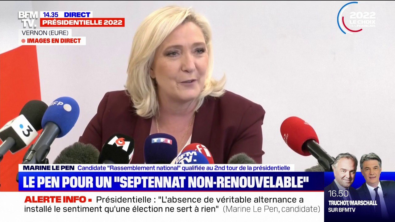 Marine Le Pen: "Non, je ne prendrais pas Marion Maréchal dans mon gouvernement"