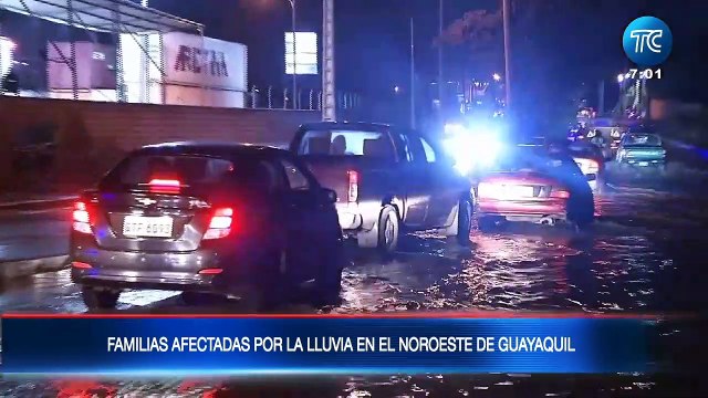 Fuertes lluvias afectaron zonas del noroeste de Guayaquil