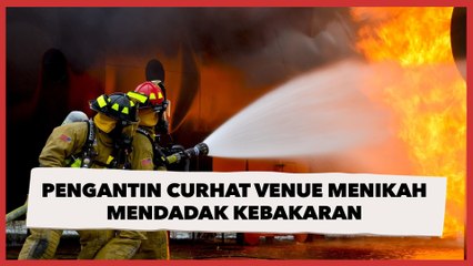 Pengantin Curhat Venue Menikah Mendadak Kebakaran, Kue Pernikahan Berhasil Diselamatkan