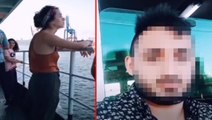 İstanbul'da vapurdaki genç kızın görüntülerini çeken şahıs büyük tepki topladı