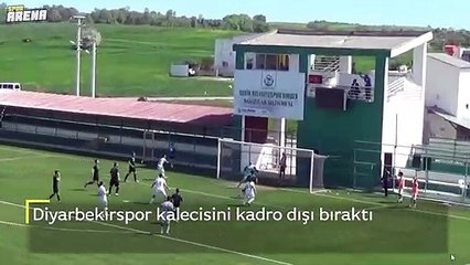 Diyarbekirspor'da kaleci Atakan Akyol'un, bilerek gol yediği şüphesiyle kadro dışı bırakıldı